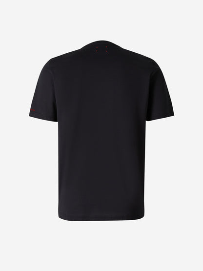 Outlet online Kiton Hombre Camiseta Lisa Algodón color Negro sku 553-003321 01 - Foto 2