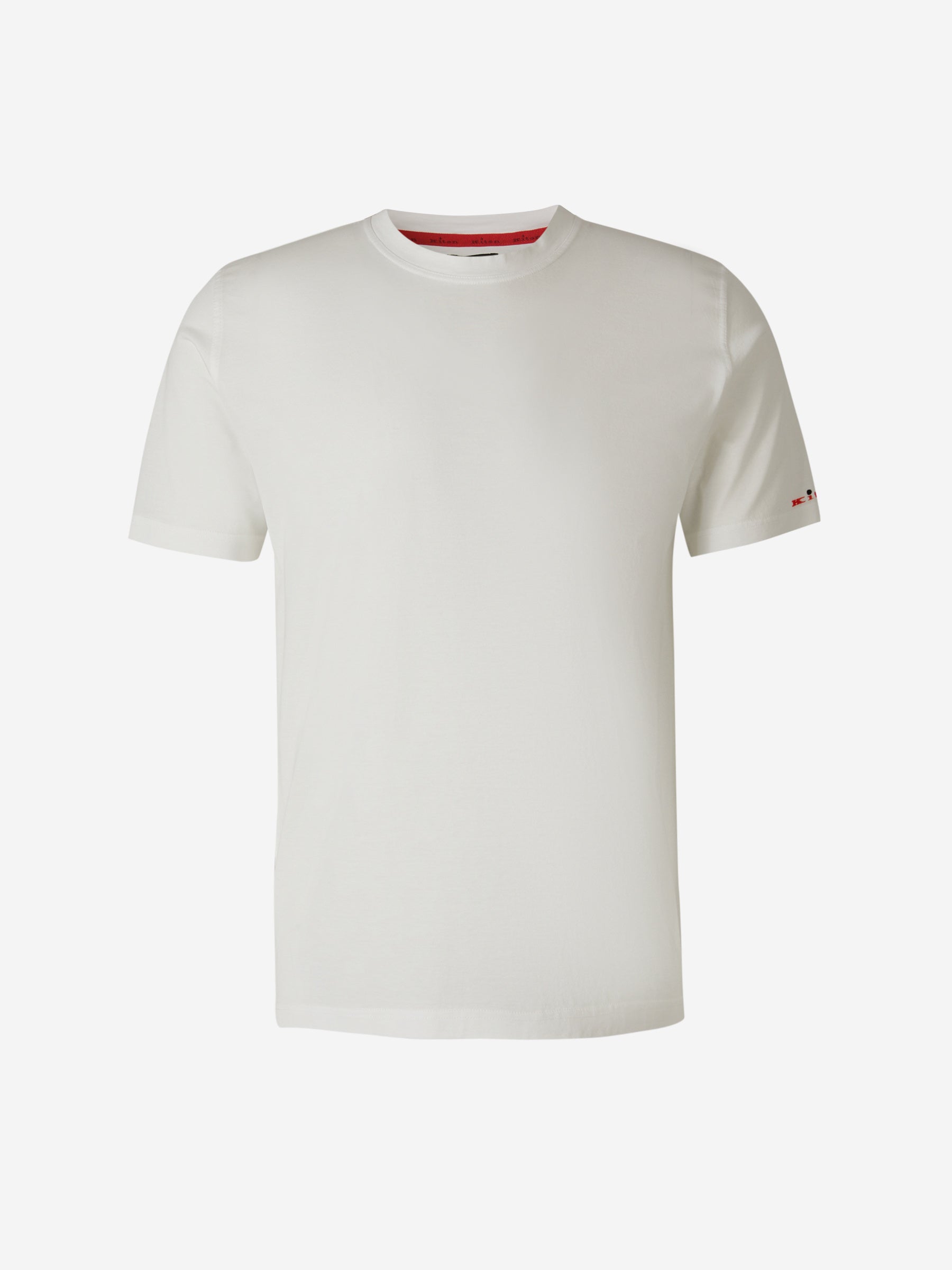 Outlet online Kiton Hombre Camiseta Lisa Algodón color Blanco sku 553-003322 01 - Foto 1