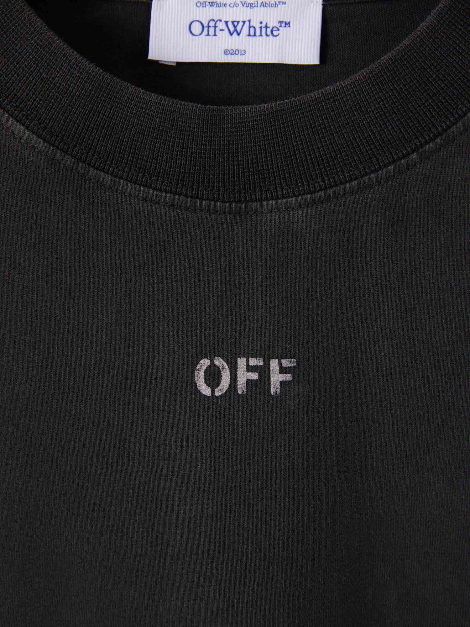 Outlet online Off-White Hombre Camiseta Logo Estampado color Negro sku 553-003328 01 - Foto 3