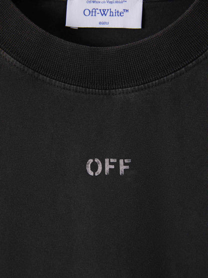 Outlet online Off-White Hombre Camiseta Logo Estampado color Negro sku 553-003328 01 - Foto 3