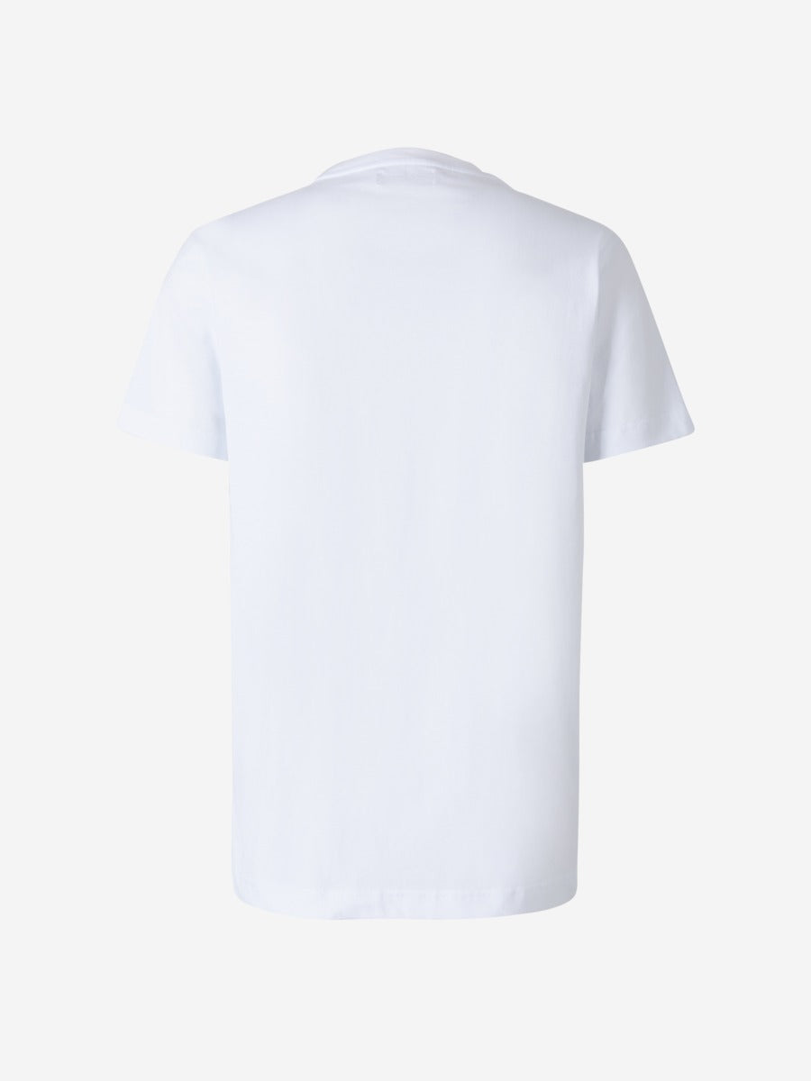 Outlet online Giuseppe Zanotti Hombre Camiseta Logo Bordado color Blanco sku 553-003344 01 - Foto 4