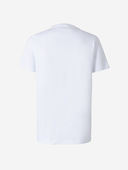 Outlet online Giuseppe Zanotti Hombre Camiseta Logo Bordado color Blanco sku 553-003344 01 - Foto 4