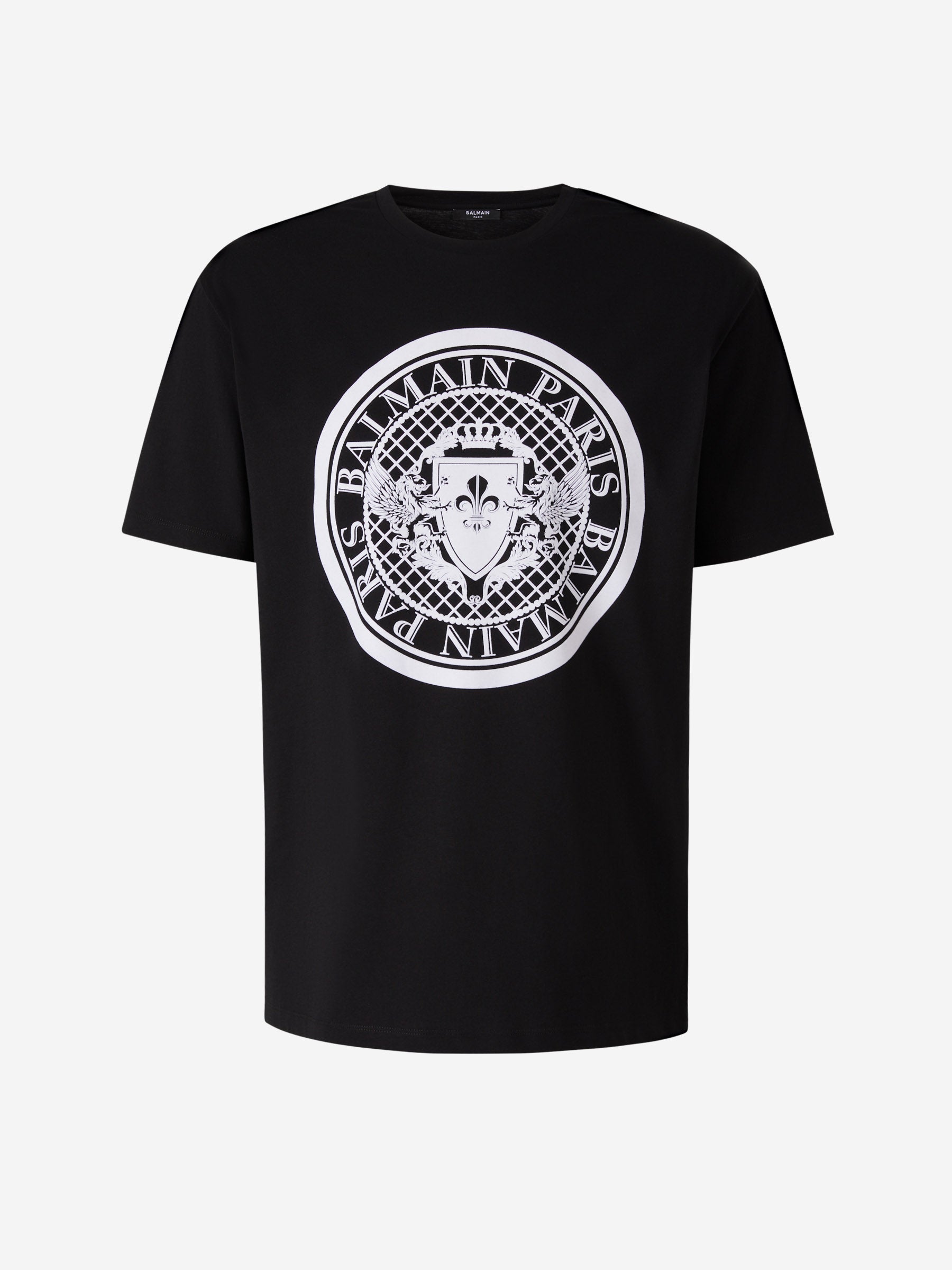 Outlet online Balmain Hombre Camiseta Gráfico Relieve color Negro sku 553-003349 01 - Foto 2