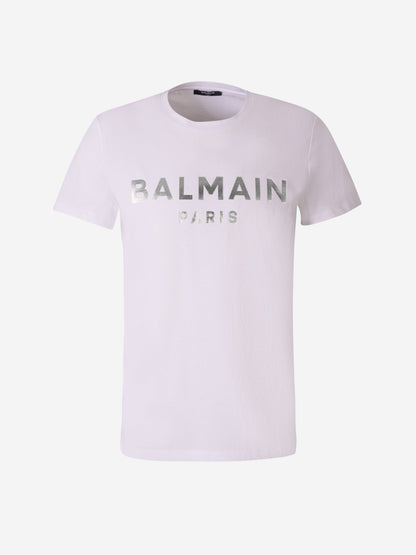 Outlet online Balmain Hombre Camiseta Logo Estampado color Blanco sku 553-003350 01 - Foto 1