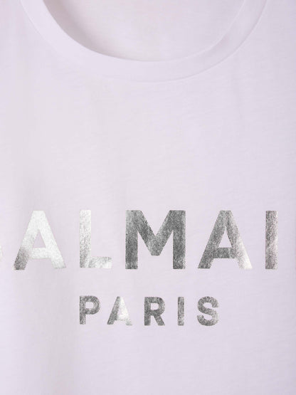 Outlet online Balmain Hombre Camiseta Logo Estampado color Blanco sku 553-003350 01 - Foto 3