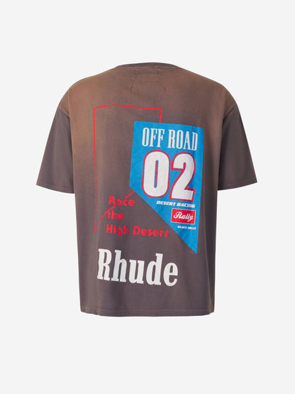 Outlet online Rhude Hombre Camiseta Off-Road Algodón color Topo sku 553-003357 00 - Foto 2
