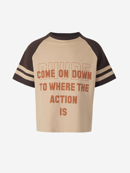 Outlet online Rhude Hombre Camiseta Estampado Algodón color Beis sku 553-003358 00 - Foto 1