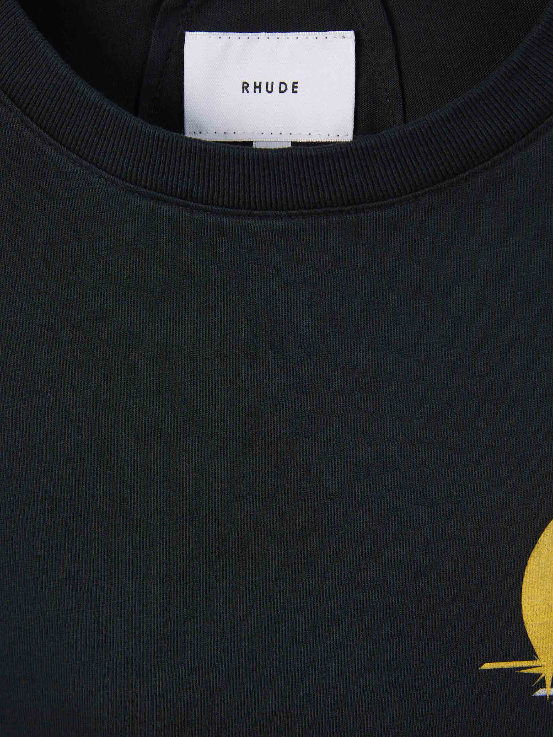Outlet online Rhude Hombre Camiseta Béisbol Logo color Negro sku 553-003361 00 - Foto 3