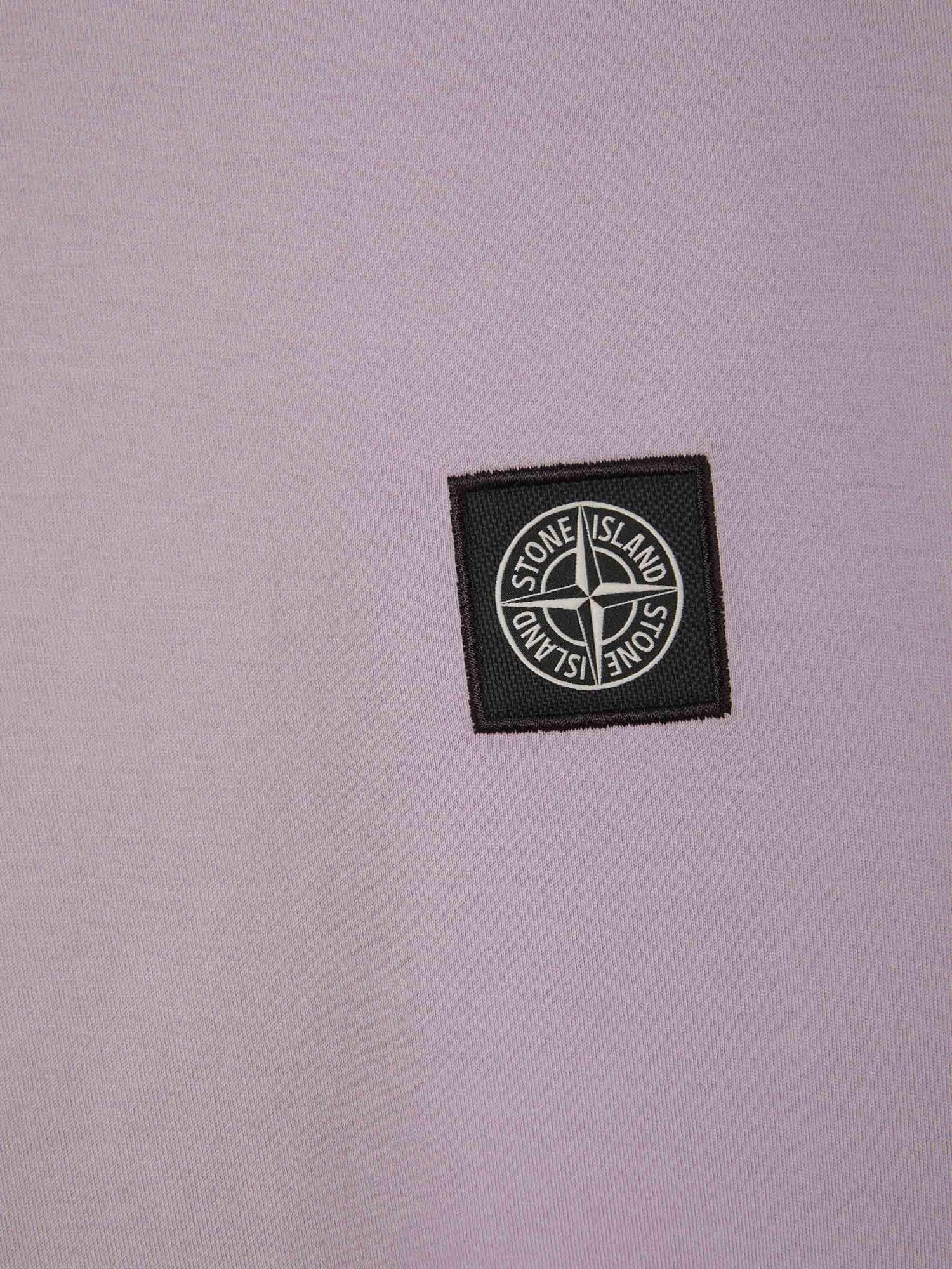 Stone Island Camiseta Parche Logo color Lila sku 553-003371 03 - Foto 4