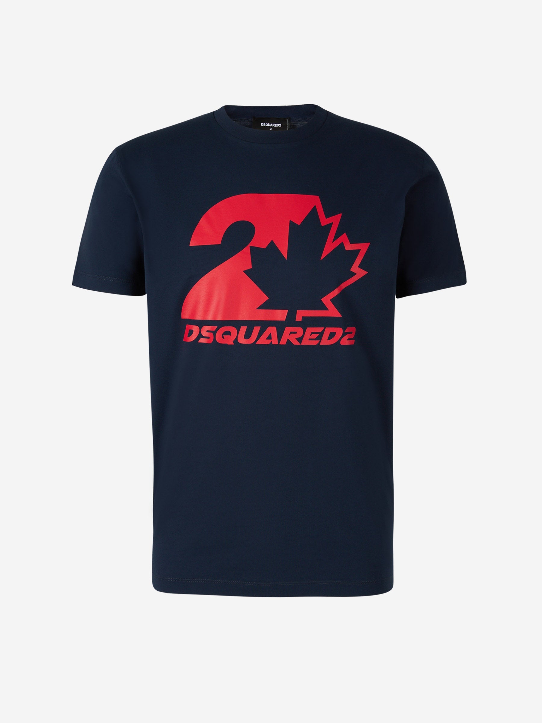 Outlet online Dsquared2 Hombre Camiseta Gráfico Logo color Azul Noche sku 553-003380 01 - Foto 1