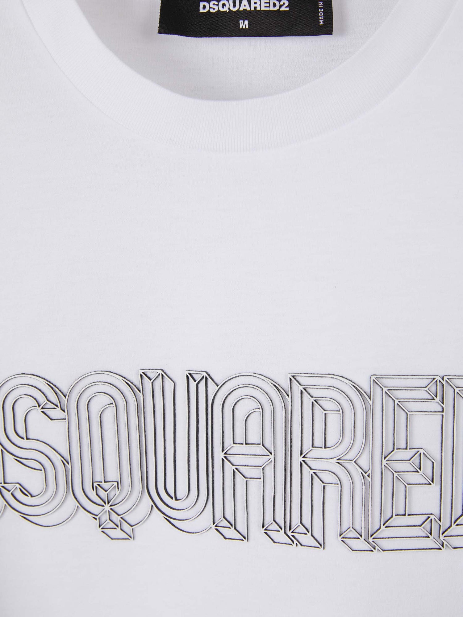 Outlet online Dsquared2 Hombre Camiseta Logo 3D color Negro sku 553-003381 02 - Foto 4