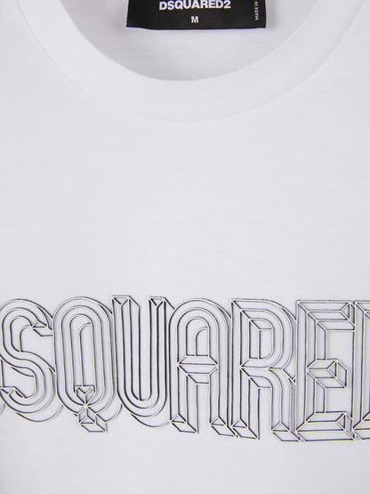 Outlet online Dsquared2 Hombre Camiseta Logo 3D color Negro sku 553-003381 02 - Foto 4