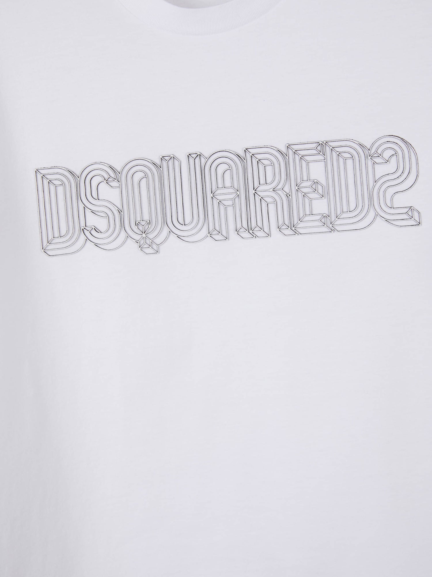 Outlet online Dsquared2 Hombre Camiseta Logo 3D color Negro sku 553-003381 02 - Foto 3