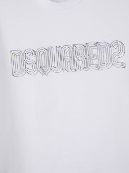 Outlet online Dsquared2 Hombre Camiseta Logo 3D color Negro sku 553-003381 02 - Foto 3