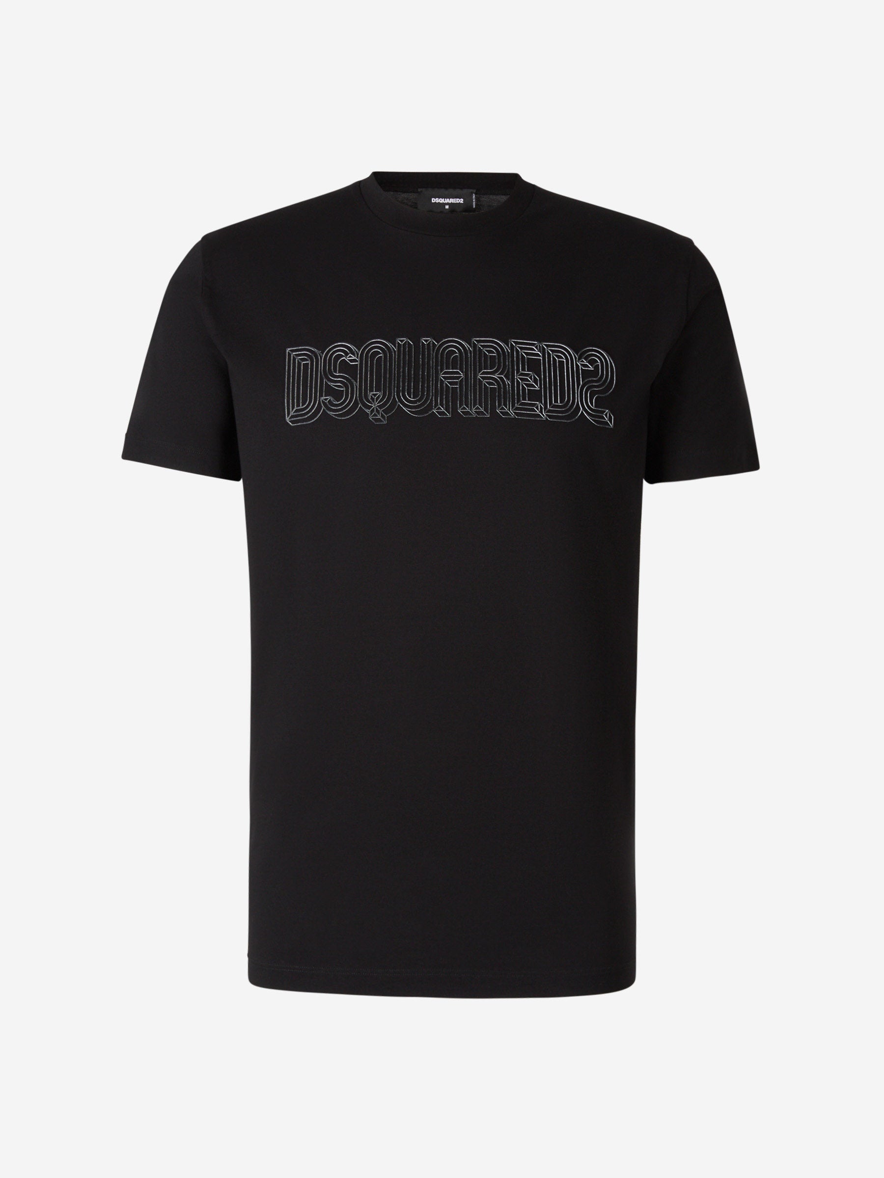 Outlet online Dsquared2 Hombre Camiseta Logo 3D color Negro sku 553-003381 02 - Foto 5
