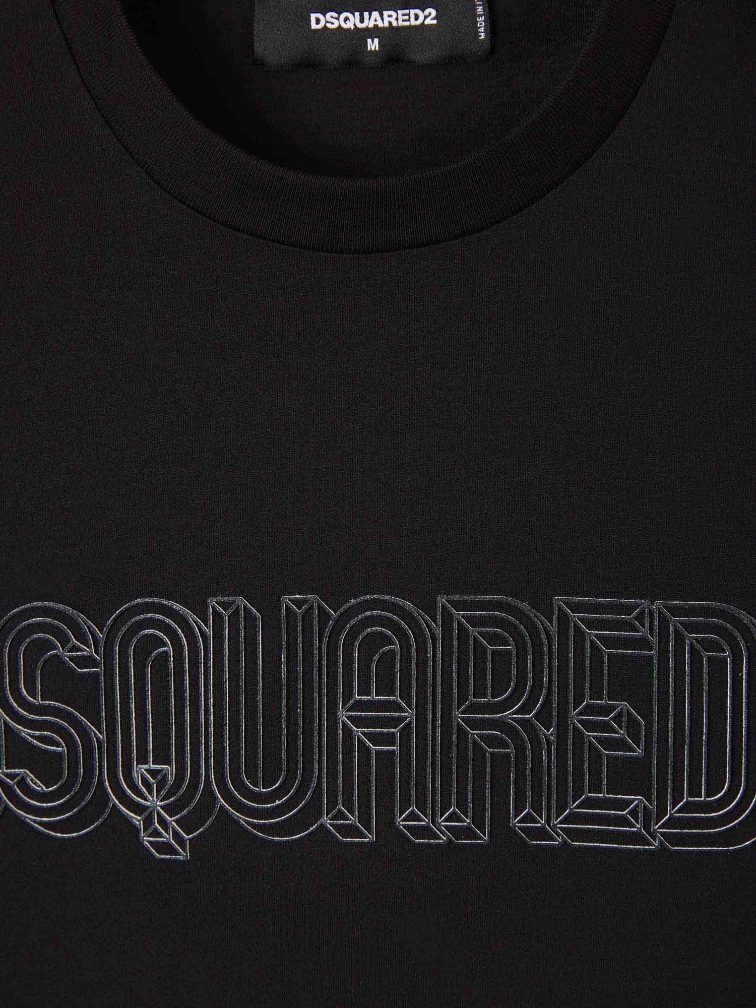Outlet online Dsquared2 Hombre Camiseta Logo 3D color Negro sku 553-003381 02 - Foto 7
