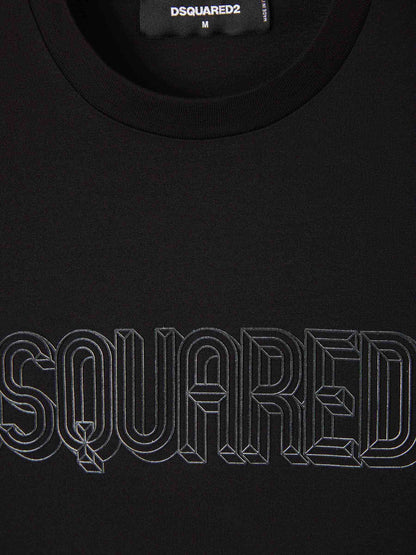 Outlet online Dsquared2 Hombre Camiseta Logo 3D color Negro sku 553-003381 02 - Foto 7