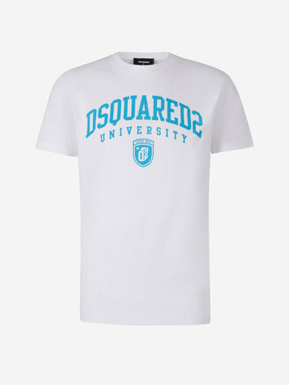Outlet online Dsquared2 Hombre Camiseta Logo Estampado color Azul Marino sku 553-003382 02 - Foto 1