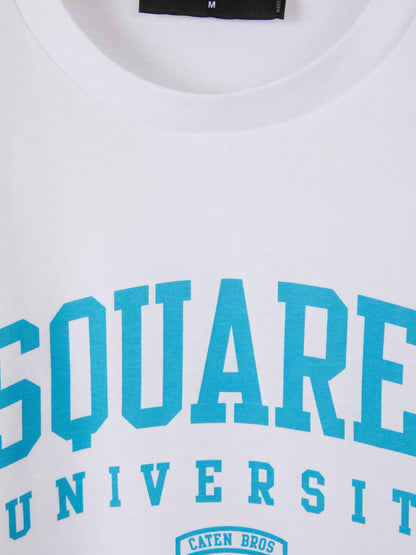Outlet online Dsquared2 Hombre Camiseta Logo Estampado color Azul Marino sku 553-003382 02 - Foto 4