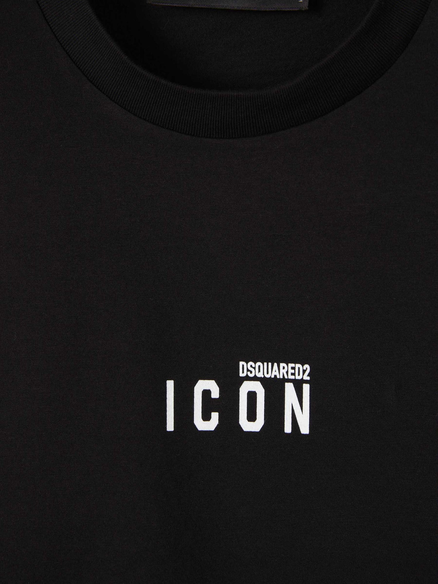 Outlet online Dsquared2 Hombre Camiseta Logo Algodón color Negro sku 553-003384 01 - Foto 3