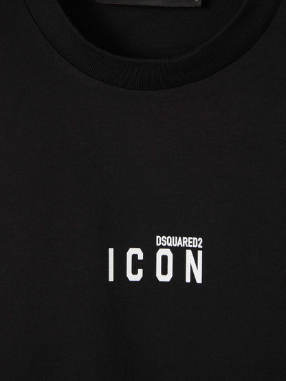 Outlet online Dsquared2 Hombre Camiseta Logo Algodón color Negro sku 553-003384 01 - Foto 3
