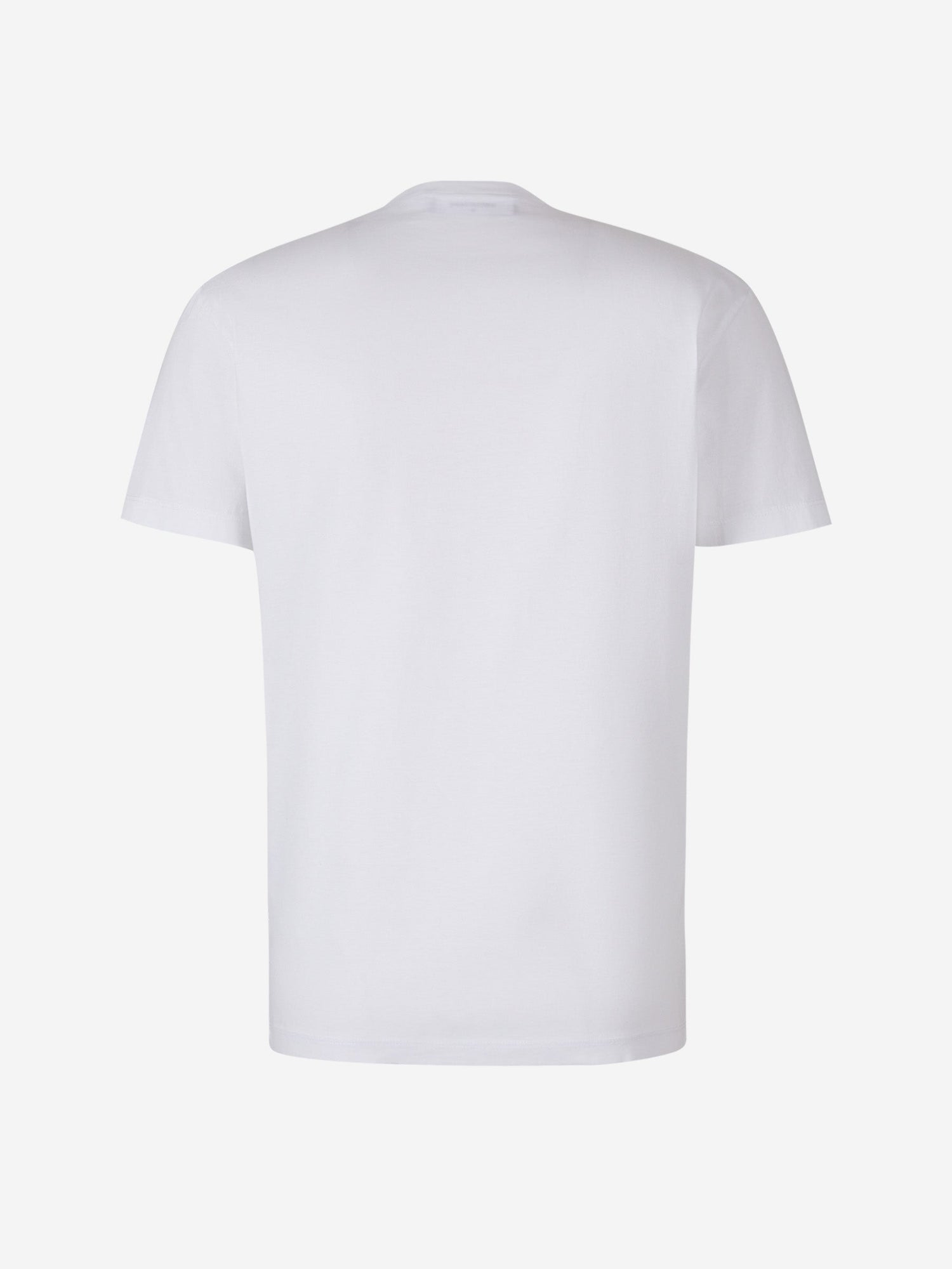 Outlet online Dsquared2 Hombre Camiseta Logo Algodón color Blanco sku 553-003384 02 - Foto 5