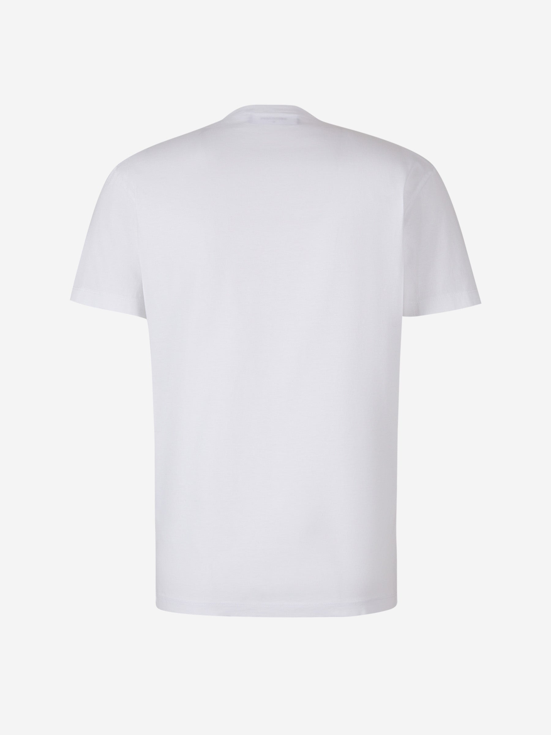 Outlet online Dsquared2 Hombre Camiseta Logo Algodón color Blanco sku 553-003384 02 - Foto 5