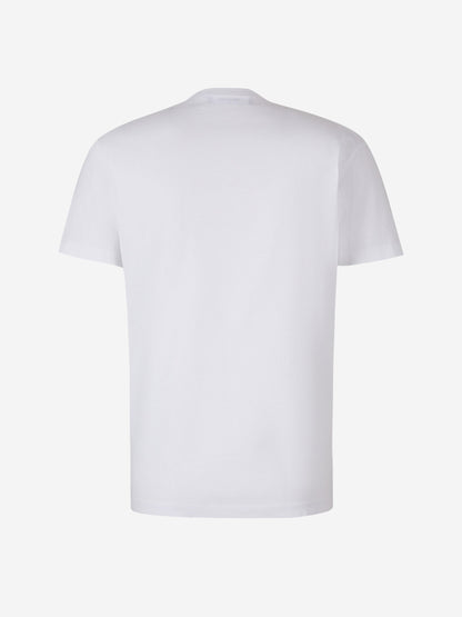 Outlet online Dsquared2 Hombre Camiseta Logo Algodón color Blanco sku 553-003384 02 - Foto 5