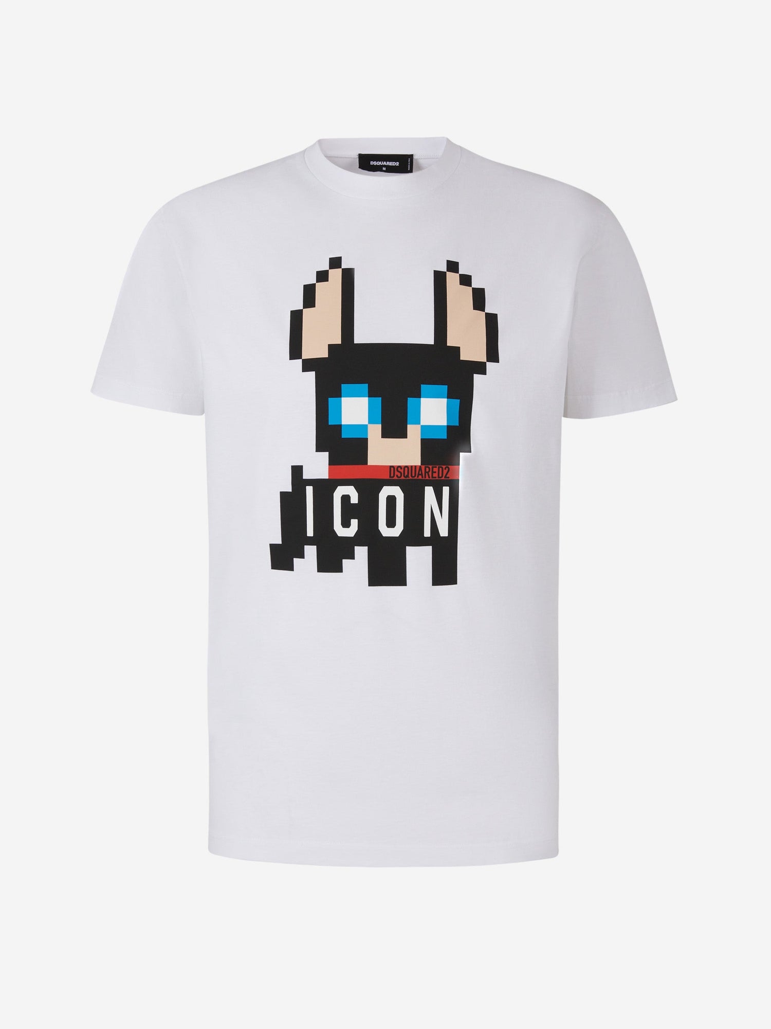 Outlet online Dsquared2 Hombre Camiseta Gráfico Estampado color Blanco sku 553-003385 01 - Foto 1