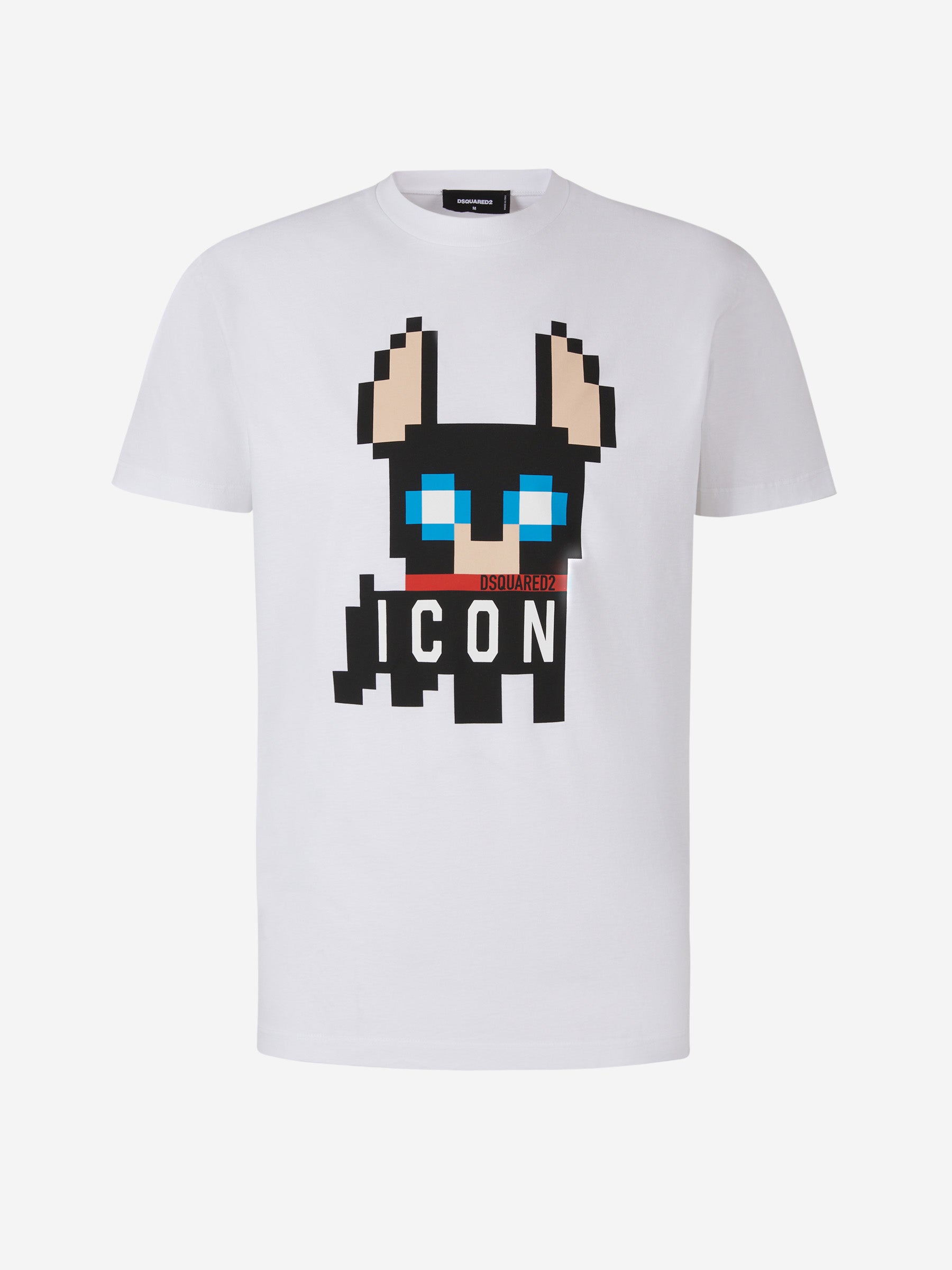 Outlet online Dsquared2 Hombre Camiseta Gráfico Estampado color Blanco sku 553-003385 01 - Foto 1