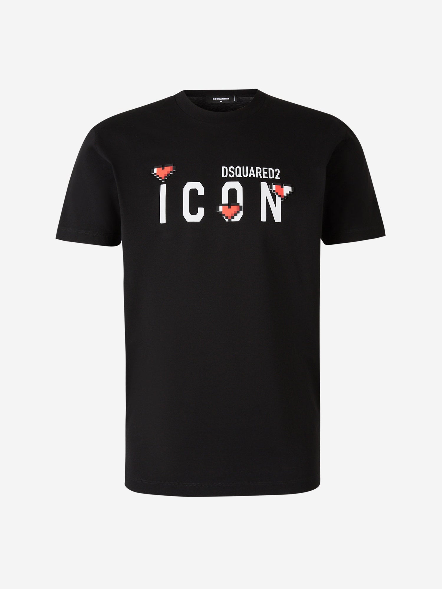 Outlet online Dsquared2 Hombre Camiseta Logo Lettering color Negro sku 553-003386 01 - Foto 1
