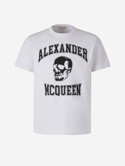 Outlet online McQueen Hombre Camiseta Gráfico Calavera color Negro sku 553-003400 01 - Foto 1