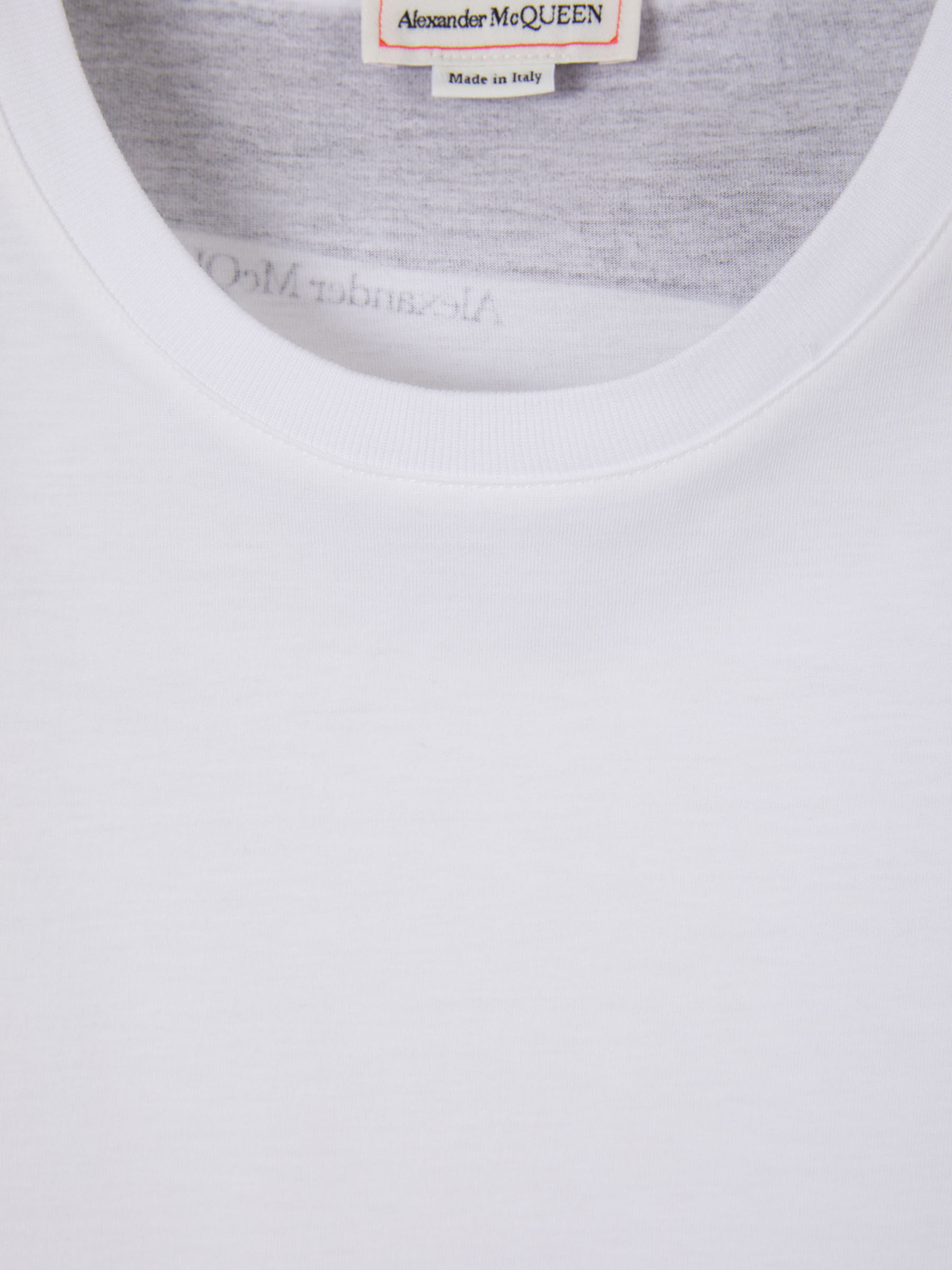 Outlet online Alexander McQueen Hombre Camiseta Gráfico Arnés color Blanco sku 553-003401 01 - Foto 3