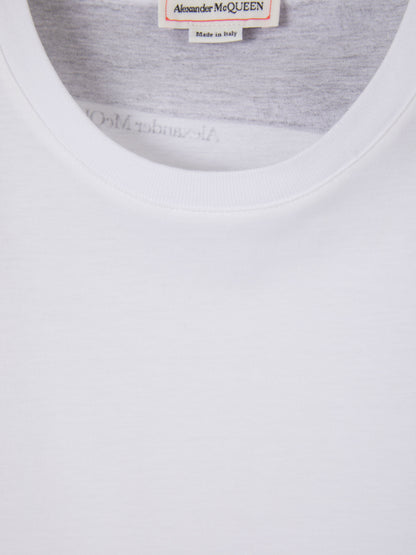 Outlet online Alexander McQueen Hombre Camiseta Gráfico Arnés color Blanco sku 553-003401 01 - Foto 3