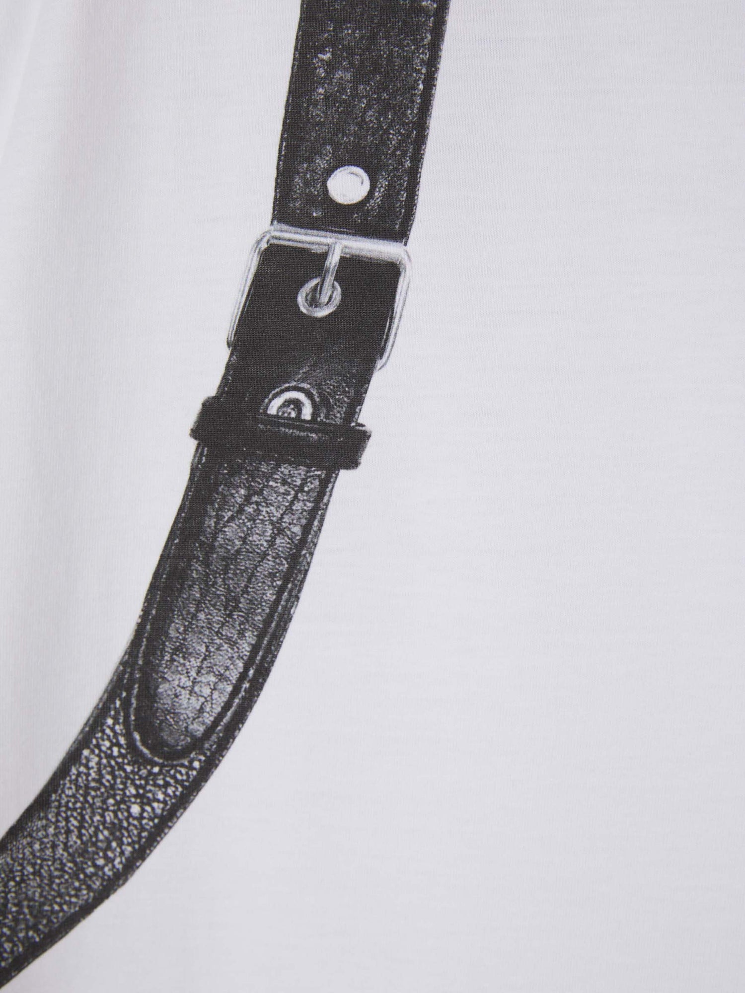 Outlet online Alexander McQueen Hombre Camiseta Gráfico Arnés color Blanco sku 553-003401 01 - Foto 4
