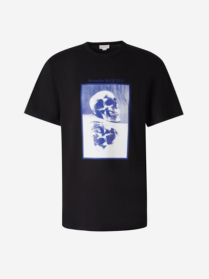 Outlet online McQueen Hombre Camiseta Gráfico Calavera color Negro sku 553-003402 01 - Foto 1
