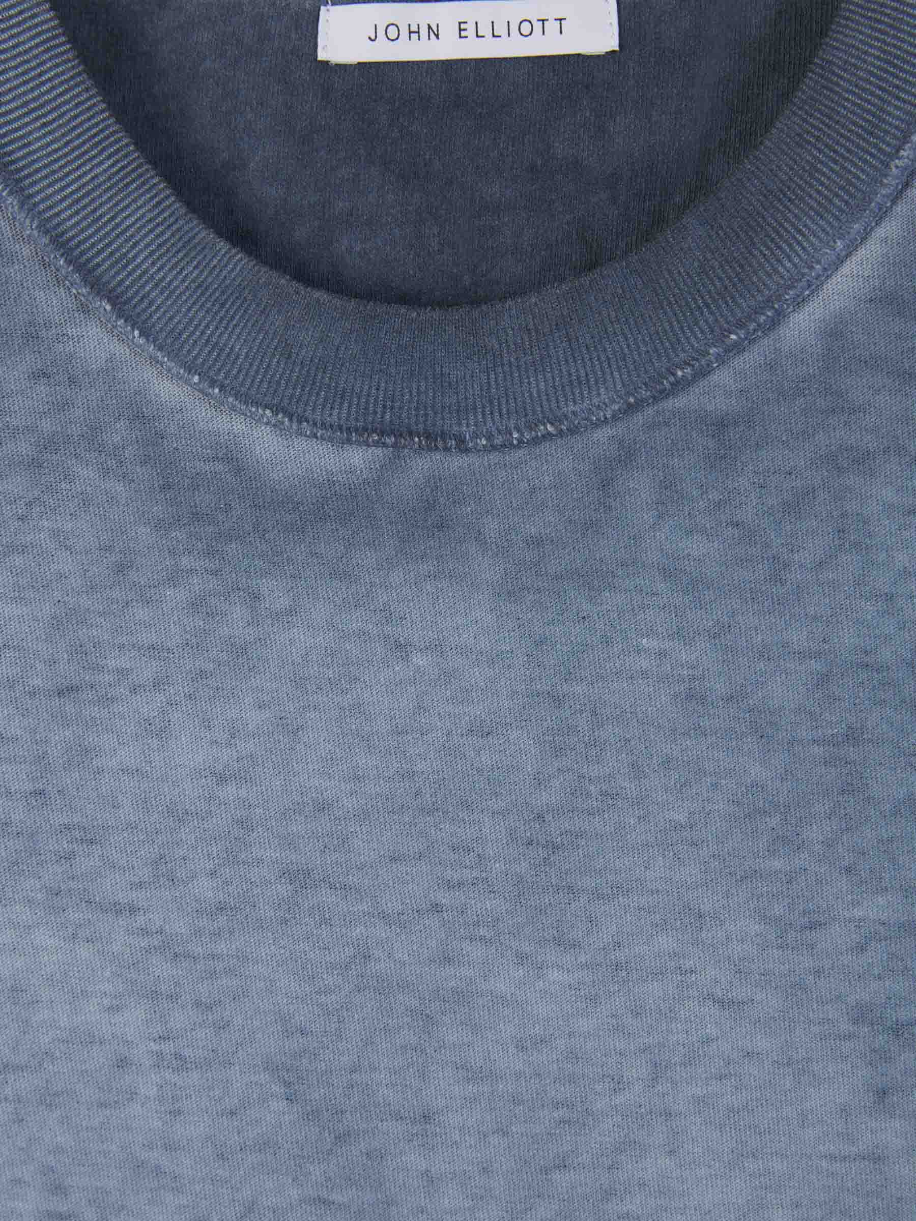 Outlet online John Elliott Hombre Camiseta Phoenix Oil Wash color Negro sku 553-003445 00 - Foto 7