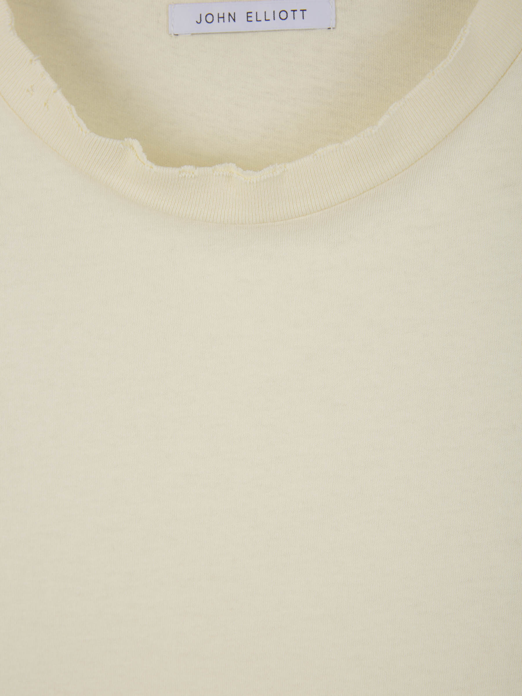 Outlet online John Elliott Hombre Camiseta Algodón Folsom color Amarillo sku 553-003447 00 - Foto 3