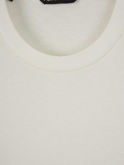 Tom Ford Hombre Barcelona Camiseta Canalé Lyocell color Blanco sku 553-003568 01 - Foto 3