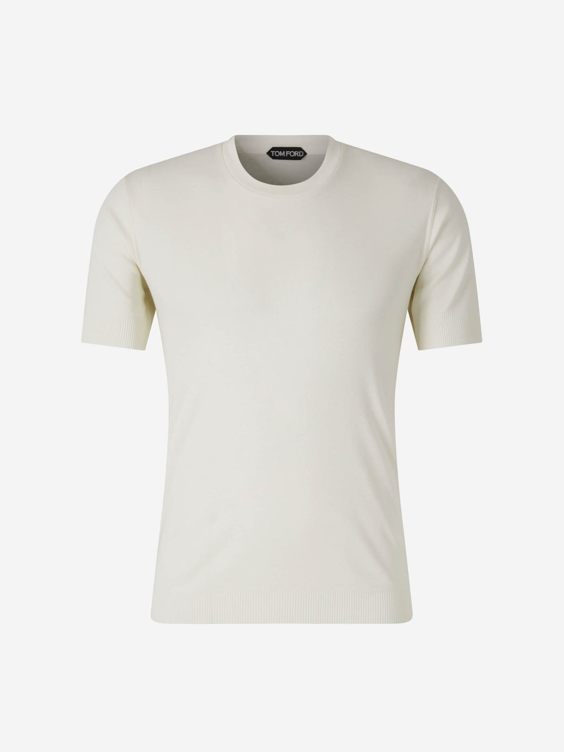 Tom Ford Hombre Barcelona Camiseta Canalé Lyocell color Blanco sku 553-003568 04 - Foto 1