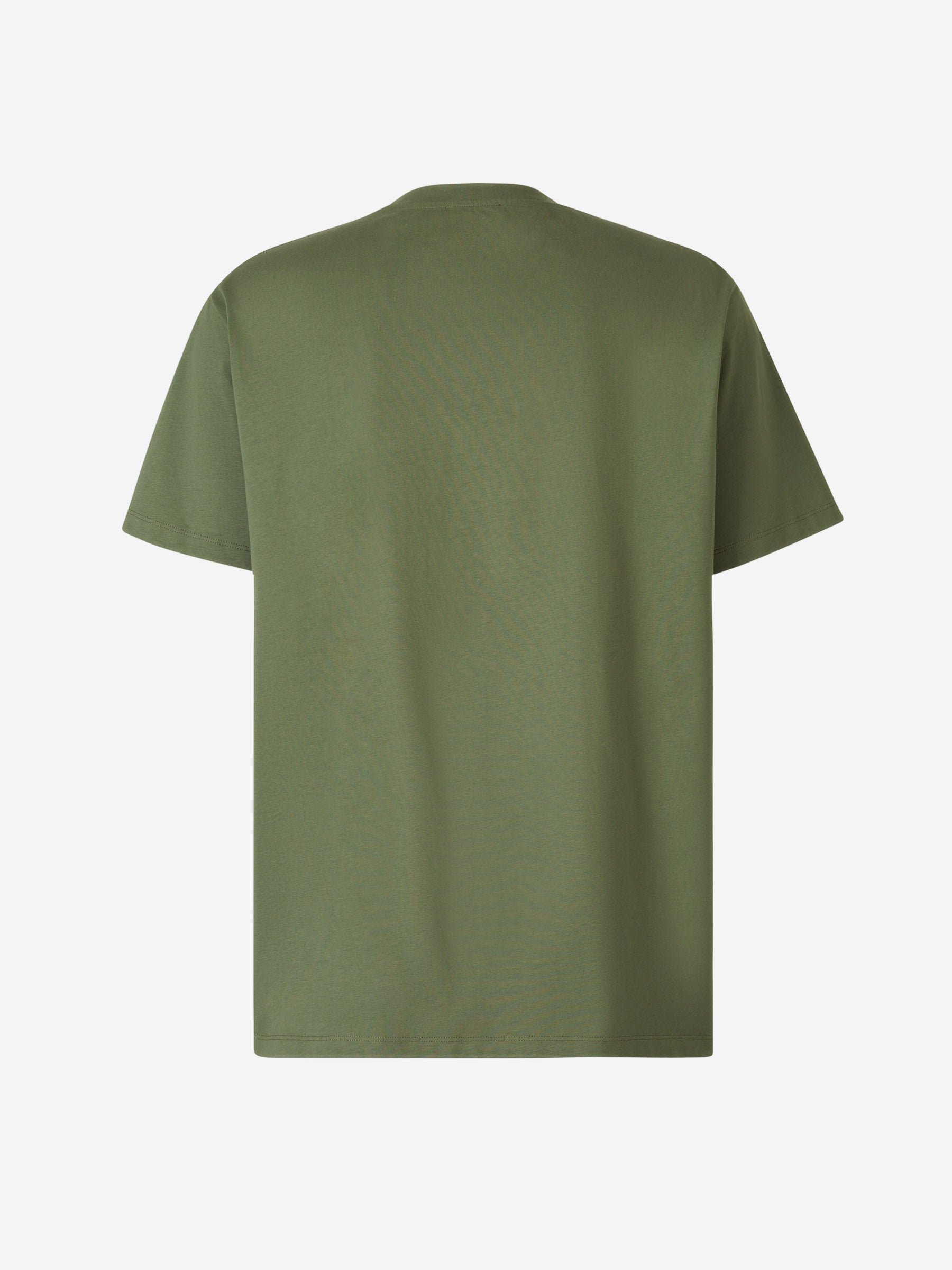 Outlet online Balmain Hombre Camiseta Logo Algodón color Verde Militar sku 553-003668 00 - Foto 2