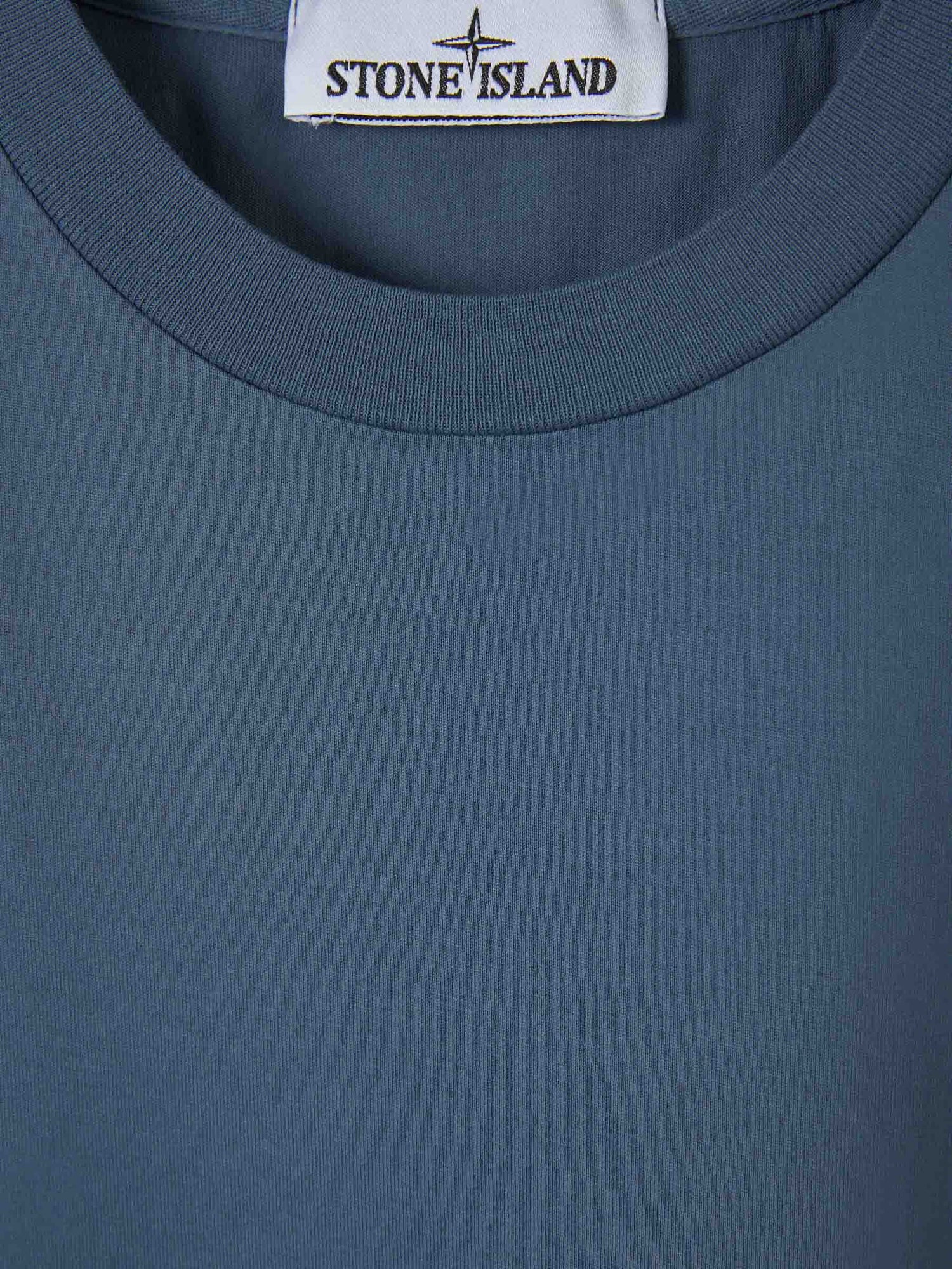 Outlet online Stone Island Hombre Camiseta Logo Algodón color Azul sku 553-003681 02 - Foto 3