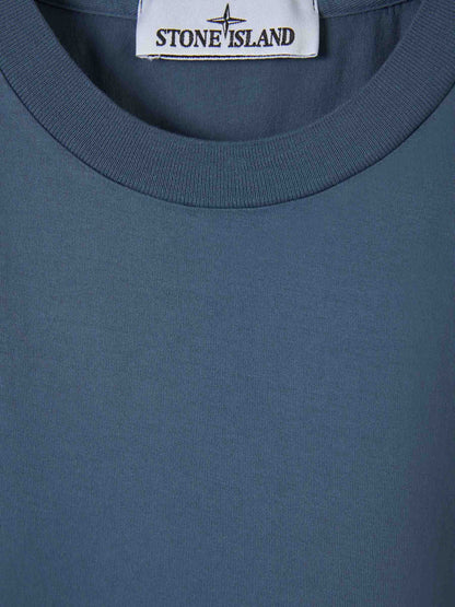 Outlet online Stone Island Hombre Camiseta Logo Algodón color Azul sku 553-003681 02 - Foto 3