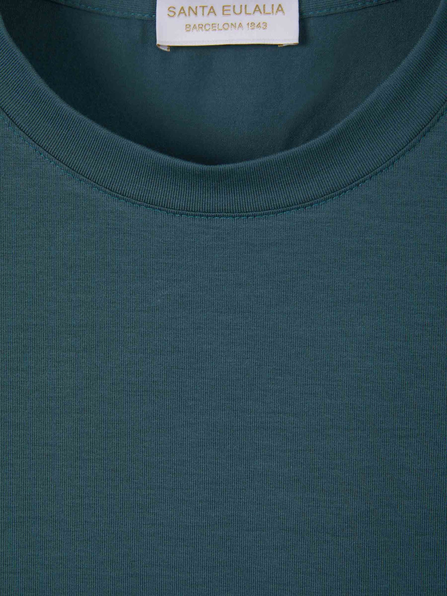 Santa Eulalia Hombre Barcelona Camiseta Lisa Algodón color Azul sku 553-003708 06 - Foto 3