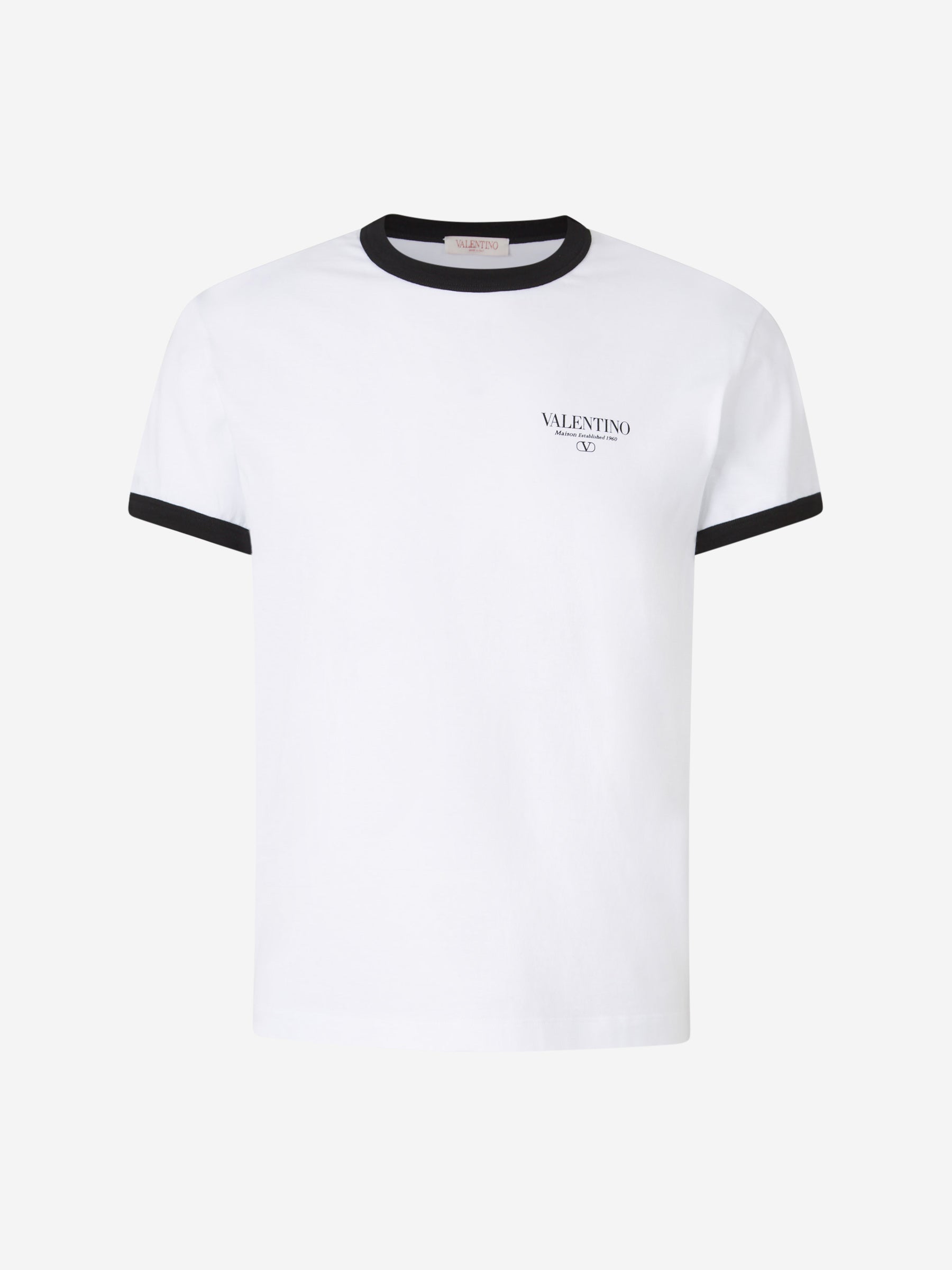 Valentino Hombre Barcelona Camiseta Logo Contraste color Blanco sku 553-003755 01 - Foto 1