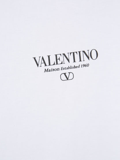 Valentino Hombre Barcelona Camiseta Logo Contraste color Blanco sku 553-003755 01 - Foto 4