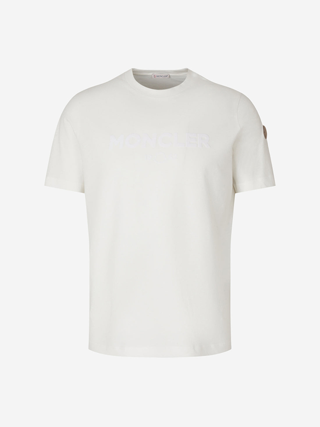 Moncler Hombre Barcelona Camiseta Logo Algodón color Blanco sku 553-003782 01 - Foto 1
