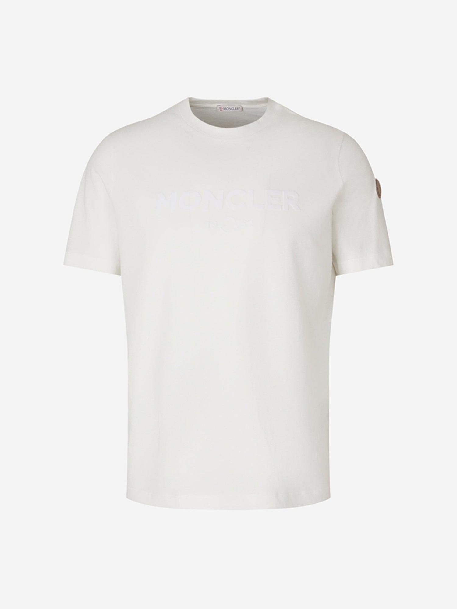 Moncler Hombre Barcelona Camiseta Logo Algodón color Blanco sku 553-003782 01 - Foto 1