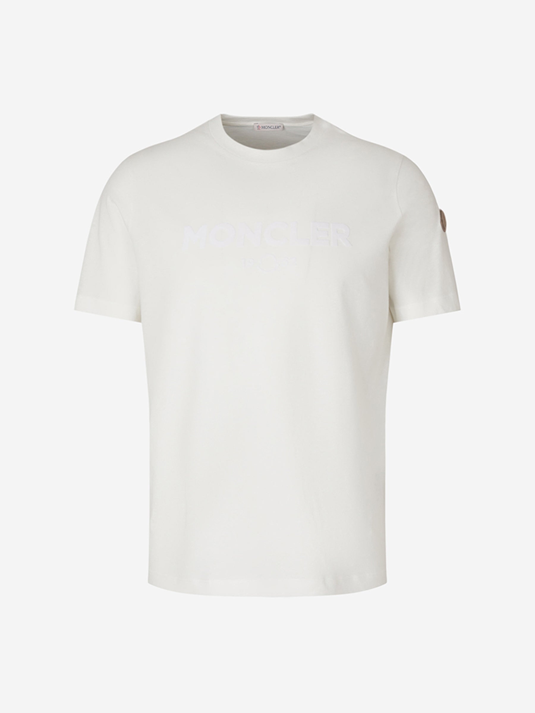 Moncler Hombre Barcelona Camiseta Logo Algodón color Blanco sku 553-003782 01 - Foto 1