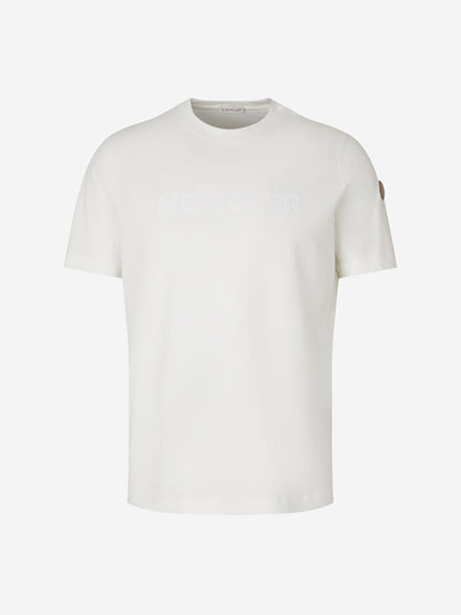 Moncler Hombre Barcelona Camiseta Logo Algodón color Blanco sku 553-003782 01 - Foto 1
